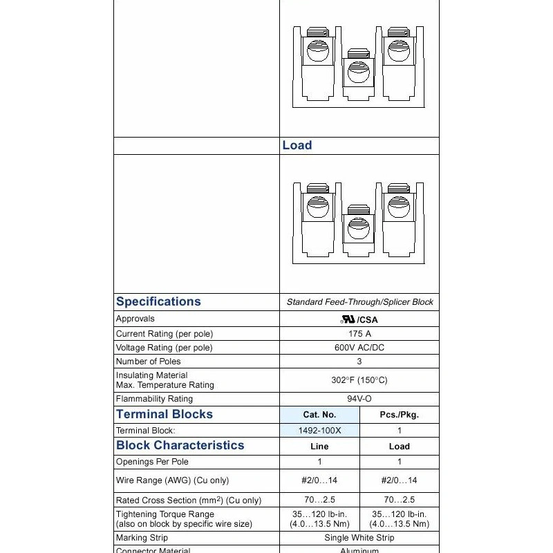 1492 силовой блок Rockwell Automation 1492-100X
