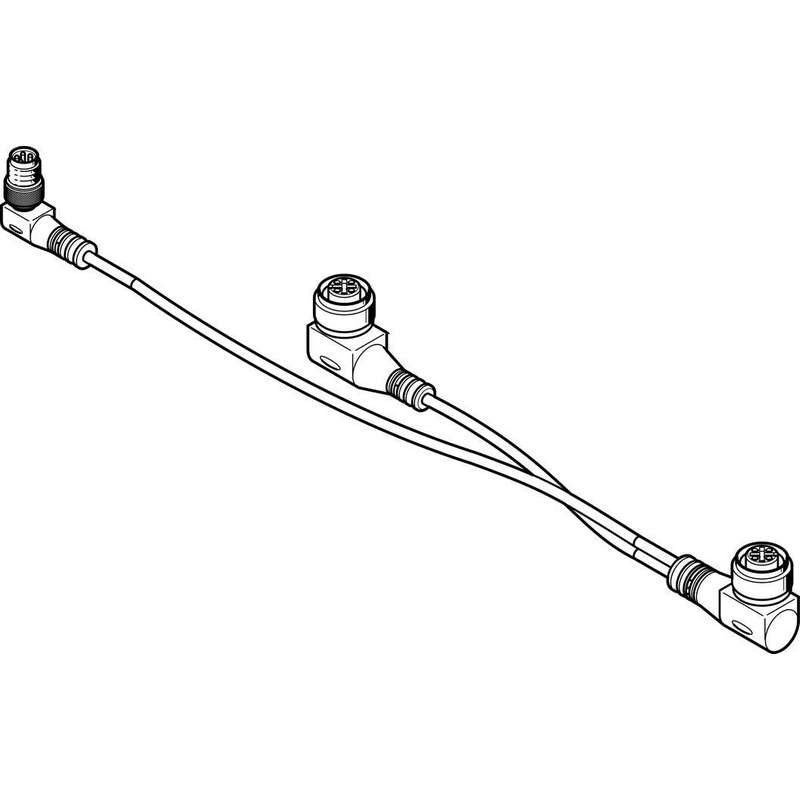 Festo NEDV-L2R1-V7-M12W3-K-0.1L1-N-M8W4-0.2R1